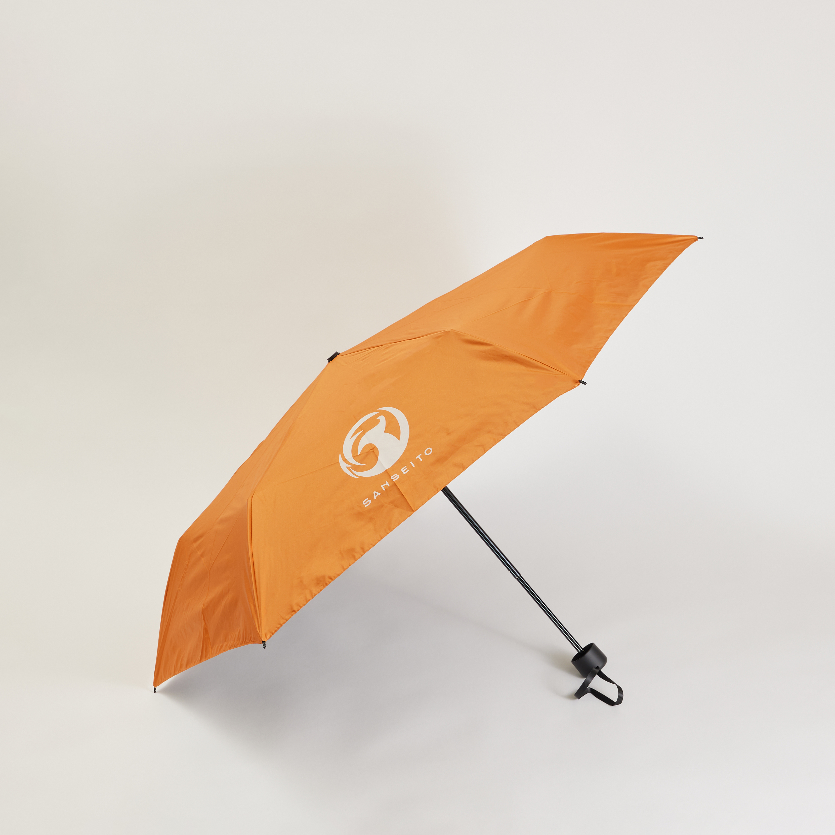 晴雨兼用折りたたみ傘オレンジ